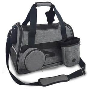 Von Fluggesellschaften zugelassene Haustier-Reisetasche mit multifunktionalen Taschen