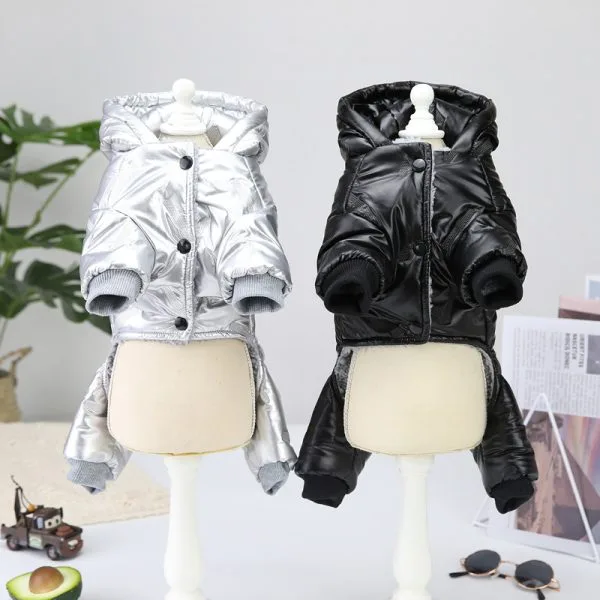 dog clothes for small dog New design Teddy Winter Pet Waterproof Dog Coat Hoodies - Image 4