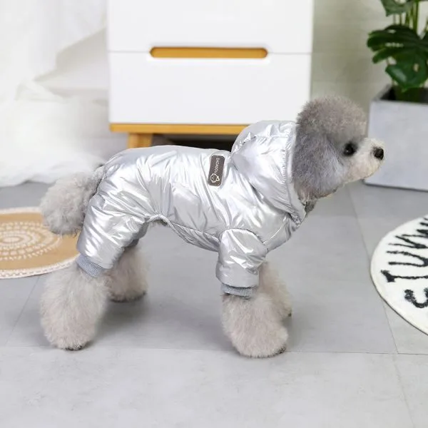 dog clothes for small dog New design Teddy Winter Pet Waterproof Dog Coat Hoodies - Image 5