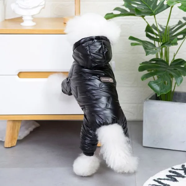 dog clothes for small dog New design Teddy Winter Pet Waterproof Dog Coat Hoodies - Image 6