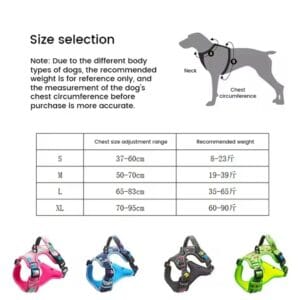 Dog large Harness Set Training tough Harness