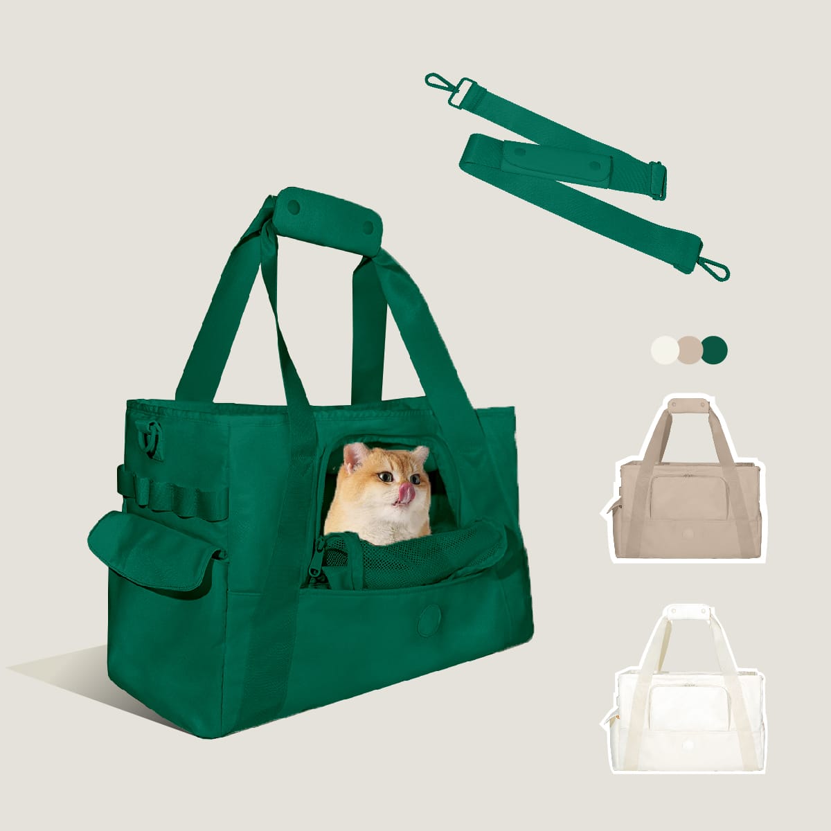 Portable Pet Carrier Multi-function Portable Pet Carrier Bag Outdoor Travel Breathable Dog Cat Shoulder Handbag Durable Canvas Pet Tote Bag