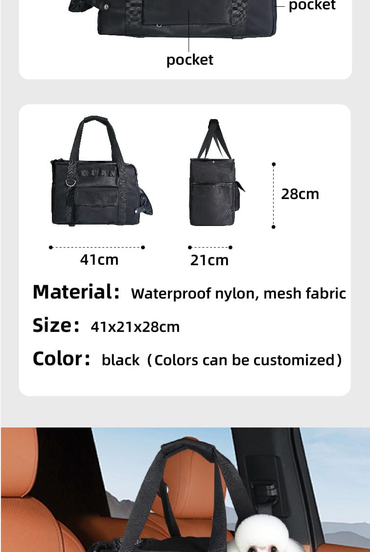 Transportbox für Haustiere zusammenklappbarer Reiseträger für Haustiere Pet Portable Folding Travel Carrier - Image 4